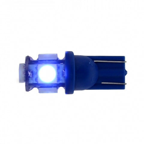5 High Power LED 360 Degree 194 Bulb - Blue (2-Pack)