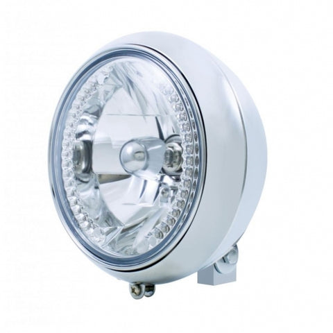 7" Motorcycle Headlight With 34 White LED Bulb
