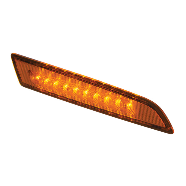 10 LED Hood Fender Side Marker Light For 2018-2024 Volvo VN/VNL - Driver