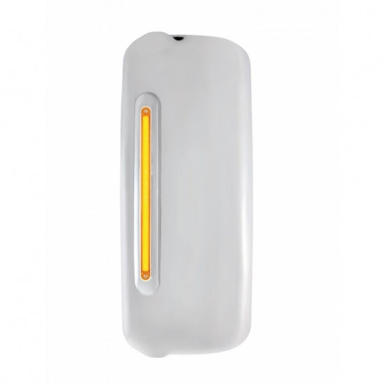Mirror Cover With 24 Amber LED 12" GloLight For 2005+ Freightliner Century/Columbia- Driver-Amber Lens