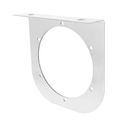 Stainless Light Bracket With Single 4" Light Cutout