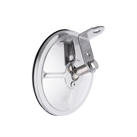 5" 430 Stainless Steel 320R Convex Mirror - Centered Mounting Stud