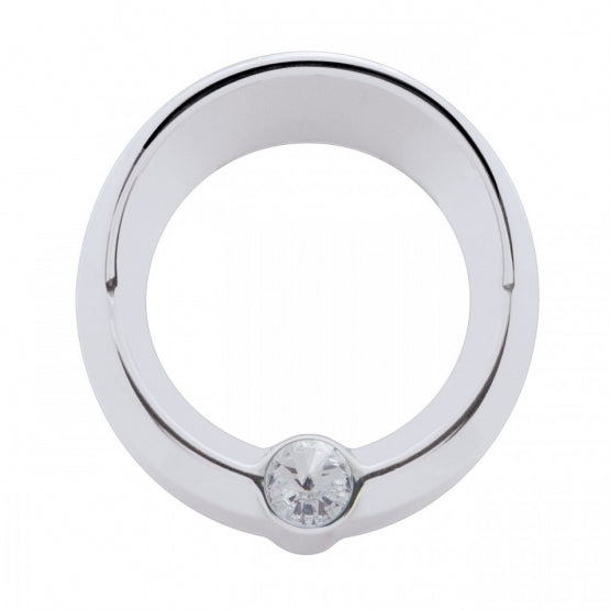 Signature Series Small Gauge Bezel With Visor For Freightliner - Clear Crystal