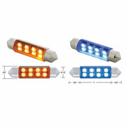 8 SMD High Power Micro LED 211-2 Dome Light Bulb - Red (2-Pack)
