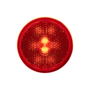 8 LED 2-1/2" Round Reflectorize Light Kit (Clearance/Marker) - Red LED/Red Lens