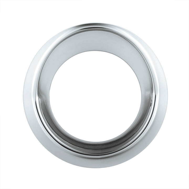 Chrome Plastic Small Gauge Bezel With Visor United Pacific 20551