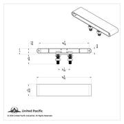 20 LED 9" Double Face Light Bar - Amber LED/Amber Lens