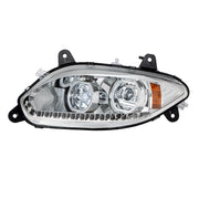 Chrome 17 LED Headlight For 2018-2024 International LT - Driver