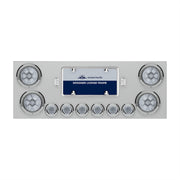 SS Rear Center Panel With 4X Red LED 4" Light & 6X Red LED 2" Light & Bezel -Clear Lens -Comp. Series