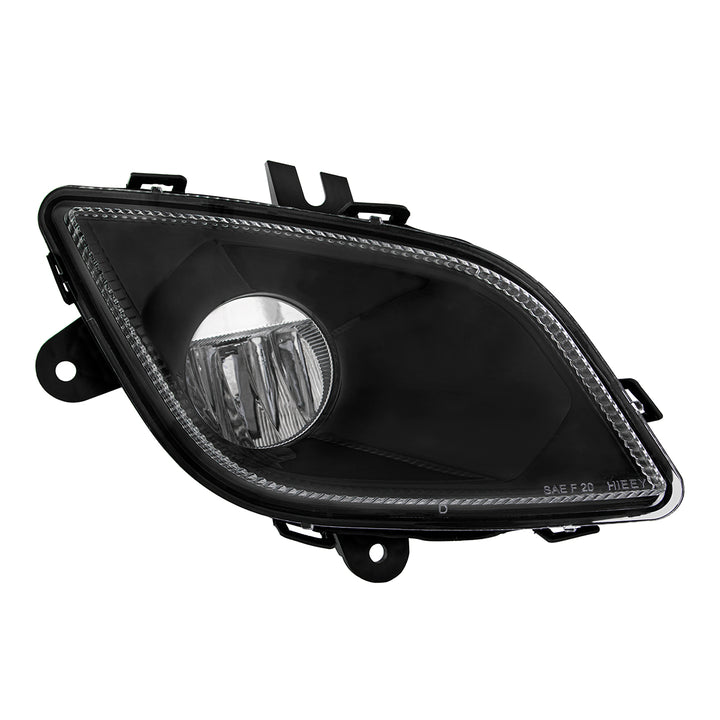 Black Single LED Fog Light For 2018-2024 Freightliner Cascadia - Passenger - Competition Series