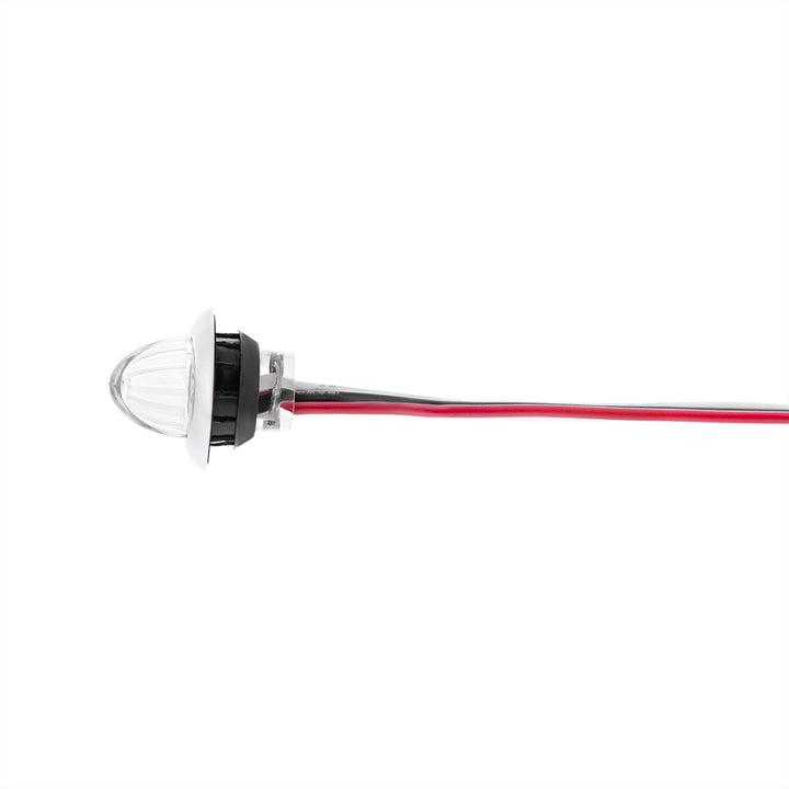 4 LED Dual Function 3/4" Mini Watermelon Light (Clearance/Marker) - White LED/Clear Lens