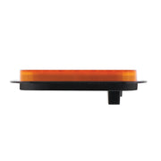 22 LED 6" Oval Flange Mount GloLight (Turn Signal) - Amber LED/Amber Lens