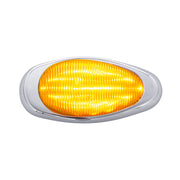 15 LED Sleeper Light With Bezel For Freightliner (Clearance/Marker) - Amber LED/Amber Lens (Pair)