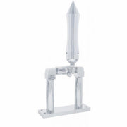 4" Chrome Air Horn Lever Set With "Talladega" Grip