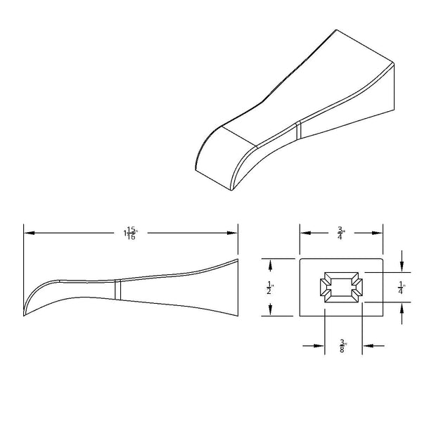 Chrome Plastic Toggle Switch Extension For Freightliner (4-Pack)