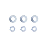 3" X 12" Chrome Standard Bottom Mud Flap Plate - Welded Stud