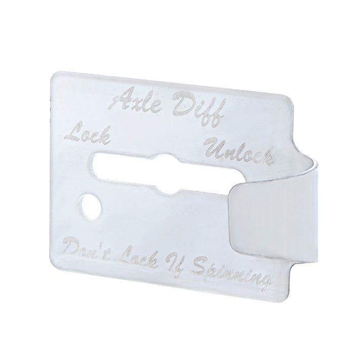 Stainless Steel Switch Guard Plate For Peterbilt 359 - Axle Differential