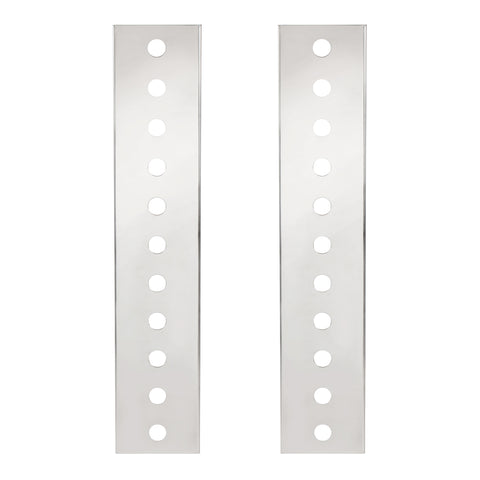 Peterbilt Stainless Front Air Cleaner Bracket Only - 22 Mini Light Cutouts