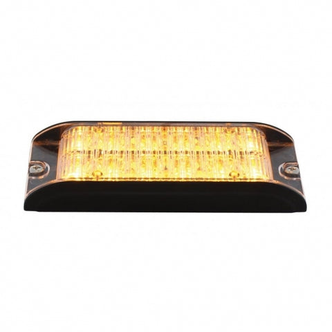 12 High Power LED Low Profile Warning Lighthead - Amber LED