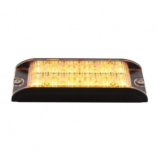 12 High Power LED Low Profile Warning Lighthead - Amber LED