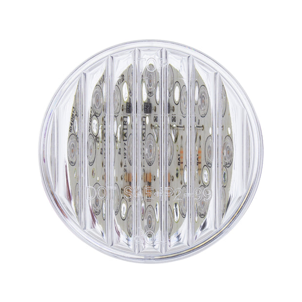 9 LED 2" Round Light (Clearance/Marker) - Amber LED/Clear Lens