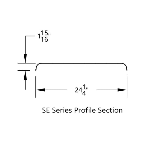 80" 430 Stainless Steel (16ga) Smooth Half Fender - SE Series (Pair)
