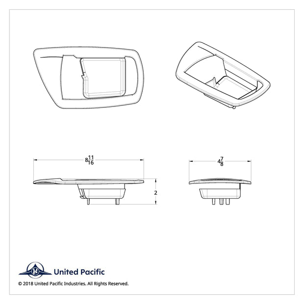 Door Handle Trims For 2006+ Kenworth (Pair)