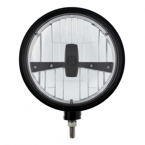 Black "Billet" Style Groove Headlight 5 LED Bulb - Blackout