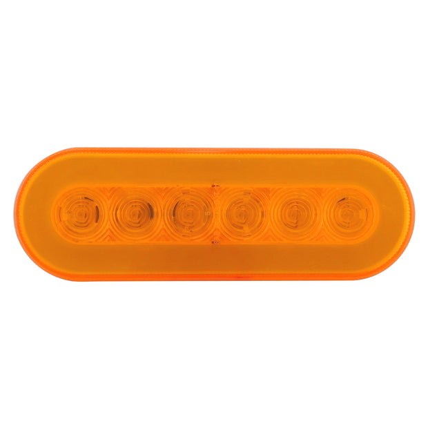 22 LED 6" Oval GloLight (Turn Signal) - Amber LED/Amber Lens