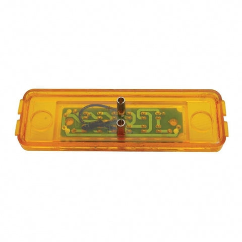 12 LED Rectangular Light (Clearance/Marker) - Amber LED/Amber Lens