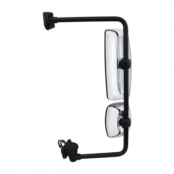 Chrome Mirror Assembly With Power Adjust & Heated For Freightliner M2 - Driver