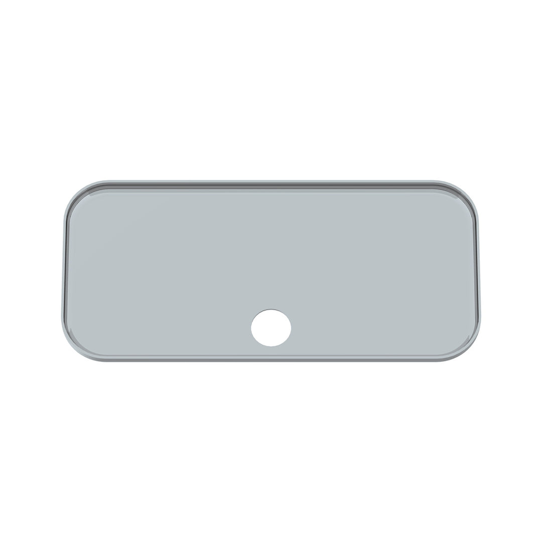 Chrome Plastic Upper Side Storage Door Cover For 2007-2018 Freightliner Cascadia