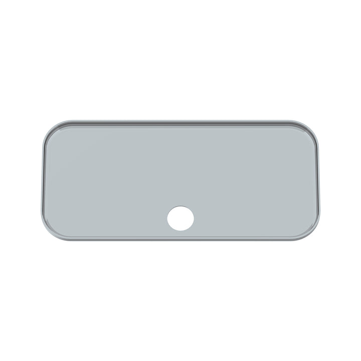 Chrome Plastic Upper Side Storage Door Cover For 2007-2018 Freightliner Cascadia