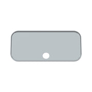 Chrome Plastic Upper Side Storage Door Cover For 2007-2018 Freightliner Cascadia