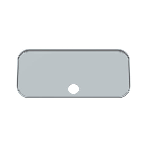 Chrome Plastic Upper Side Storage Door Cover For 2007-2018 Freightliner Cascadia