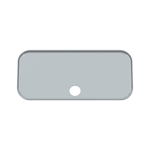 Chrome Plastic Upper Side Storage Door Cover For 2007-2018 Freightliner Cascadia