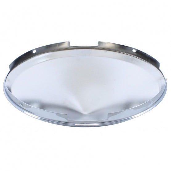 4 Even Notched Stainless Steel Pointed Front Hubcap - 7/16" Lip