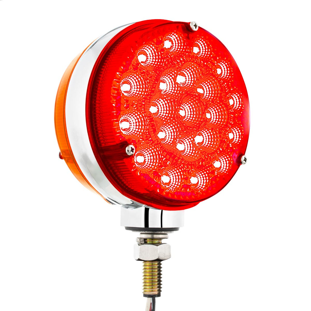 42 LED Reflector Double Face Competition Series Turn Signal Light-Amber &amp; Red LED/Lens