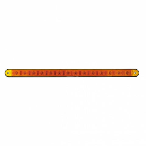 14 LED 12" Light Bar With Black Housing - Amber LED/Amber Lens