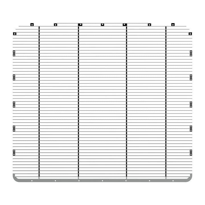 Aluminum Billet Style Grille Insert With Horizontal Bars For Peterbilt 389