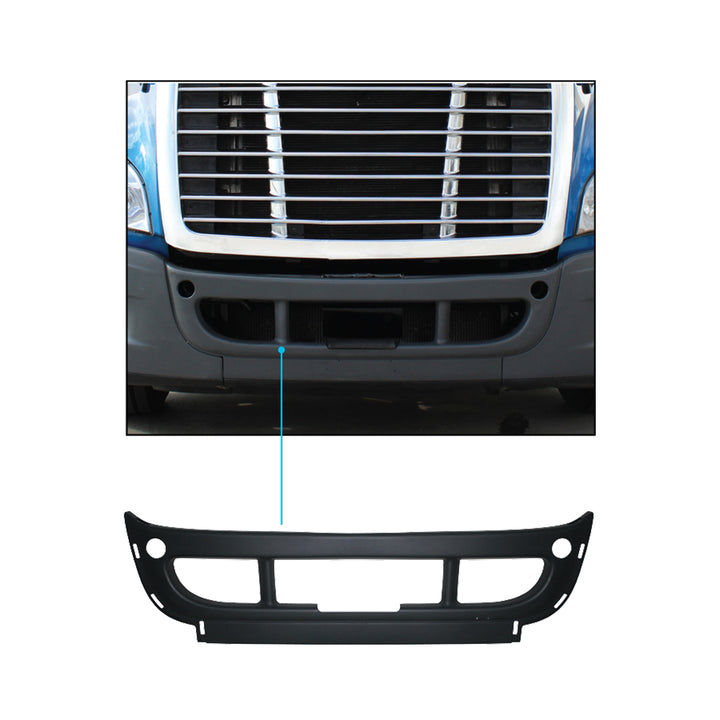 Center Bumper Without Center Trim Mounting Holes For 2008-2017 Freightliner Cascadia