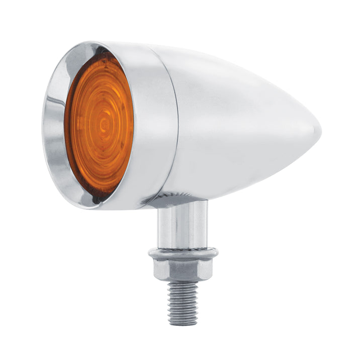 9 LED Dual Function Mini Bullet Light - Amber LED/ Amber Lens
