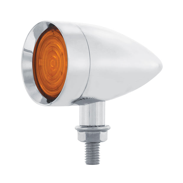 9 LED Dual Function Mini Bullet Light - Amber LED/ Amber Lens