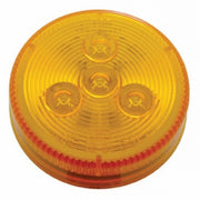 4 LED 2-1/2" Round Low Profile Light (Clearance/Marker) - Amber LED/Amber Lens