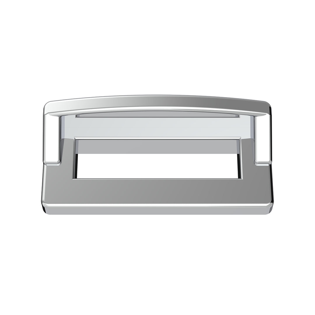 Chrome Plastic Switch Label Covers With Visor For 2001 &amp; Older Peterbilt (6-Pack)