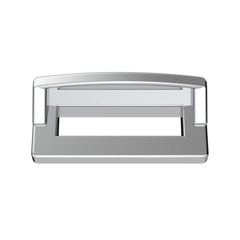 Chrome Plastic Switch Label Covers With Visor For 2001 & Older Peterbilt (6-Pack)