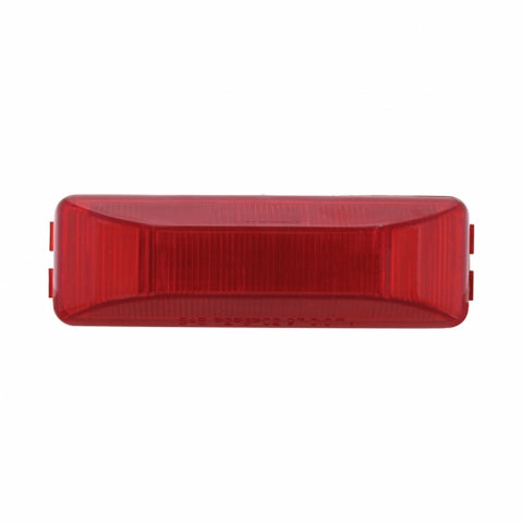 Dual Bulbs Rectangular Light (Clearance/Marker) - Red Lens