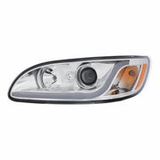 Chrome Projection Headlight W/LED Dual Function Light Bar For PB 386 (2005-2015) & 387 (1999-2010) - Driver