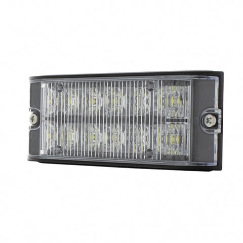 12 High Power LED Low Profile Warning Lighthead - White LED