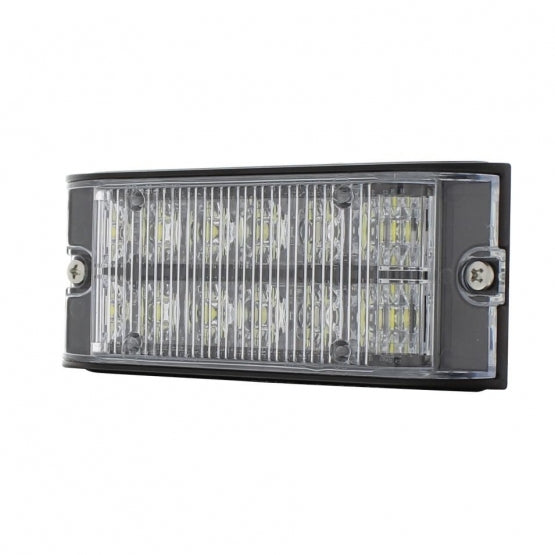 12 High Power LED Low Profile Warning Lighthead - White LED